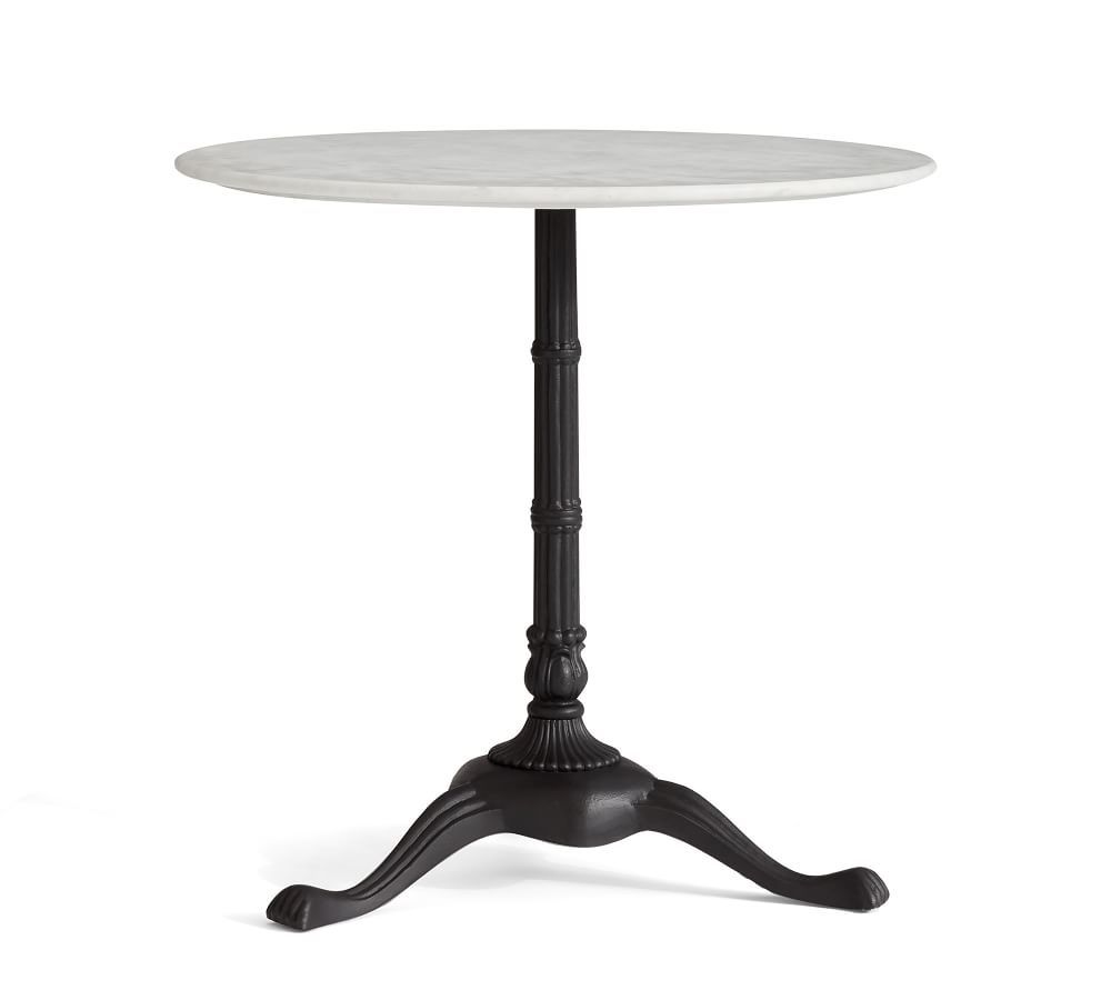 Rae Marble Bistro Table, Antique Bronze, 32&amp;quot; D | Pottery Barn (US)