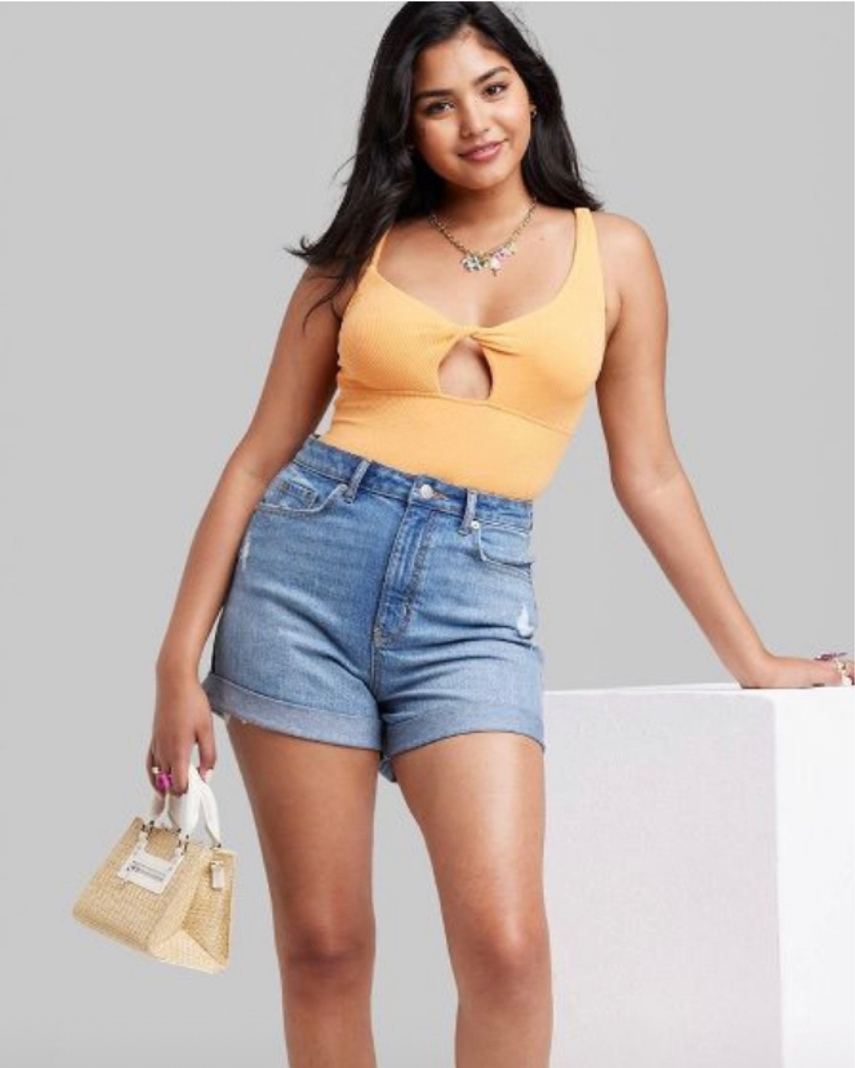 High waist cuffed shorts for the win 

#LTKfit #LTKunder50