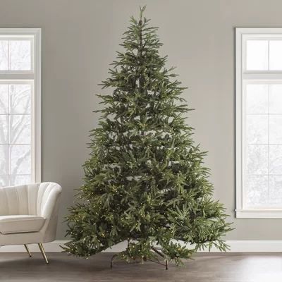Artificial Christmas Tree with Colored & Clear Lights | Wayfair North America