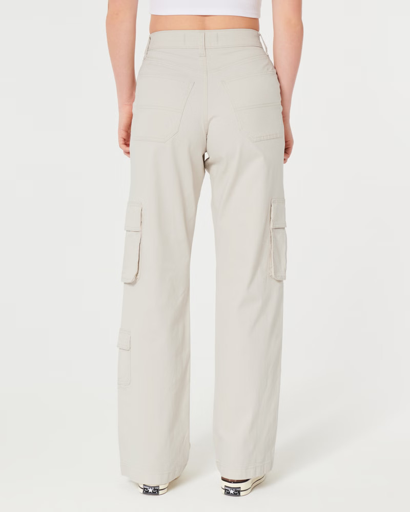 Ultra High-Rise Baggy 3-Pocket Cargo Pants | Hollister (US)