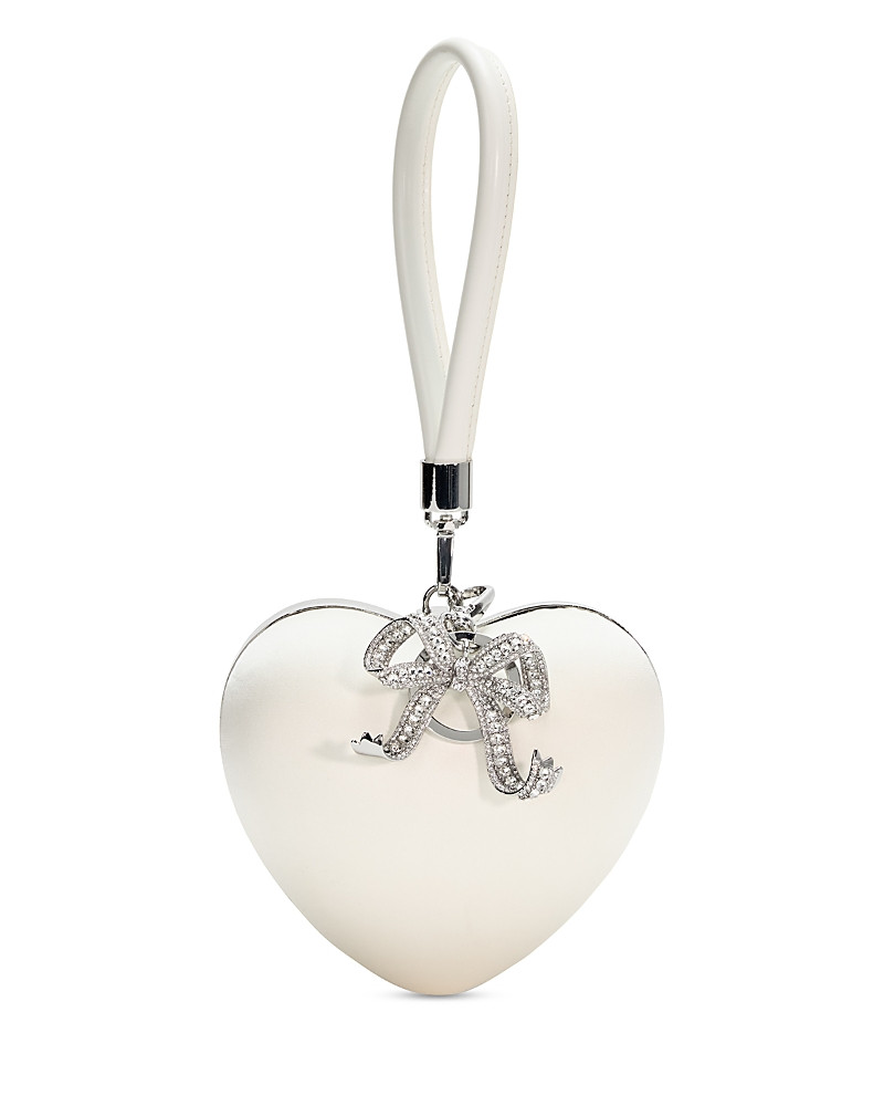 Self-Portrait Satin Top Handle Heart Clutch | Bloomingdale's (US)