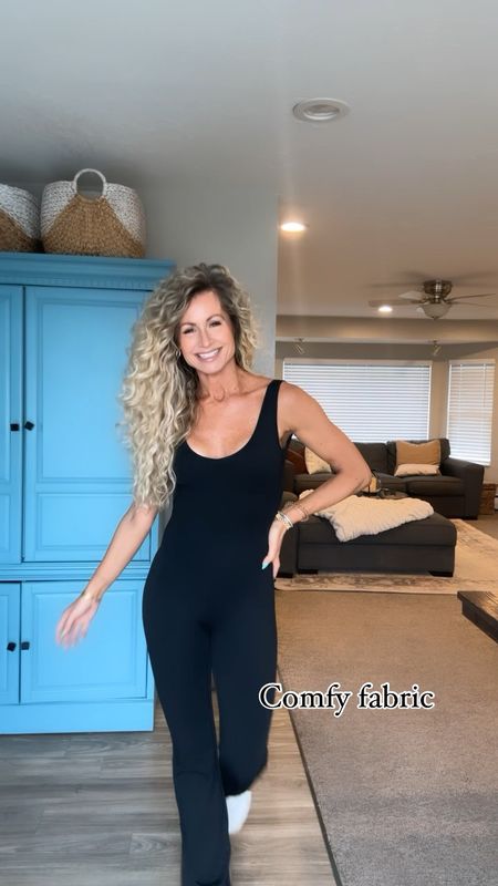 Adorable one piece workout romper. Wearing a size small. Great fabric, cute details, comfy, and flattering. Lots of color options. #amazon 

#LTKsalealert #LTKover40 #LTKfitness