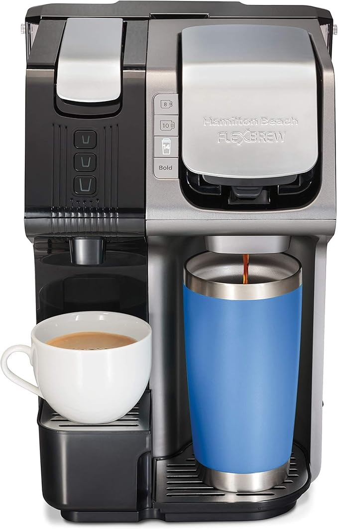 Hamilton Beach FlexBrew Trio 2-Way Coffee Maker, Compatible with K-Cup Pods or Grounds, Combo, Si... | Amazon (US)