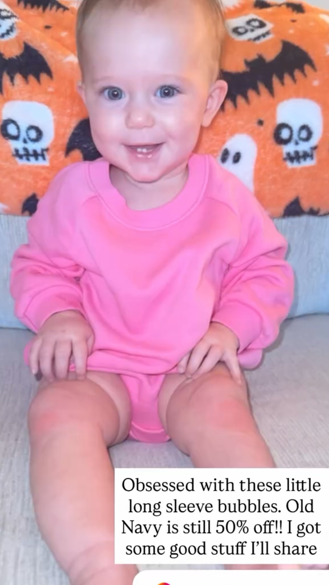 We’ve been living in these little long sleeve bubbles from Old Navy & the 2 pack is 50% off right now!!! 

#LTKSaleAlert #LTKBaby #LTKmomlife