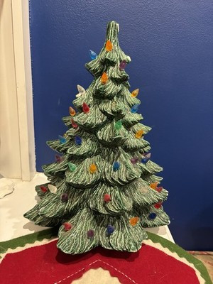 14” Vintage Ceramic Hand Painted Light Up Christmas Tree  | eBay | eBay US