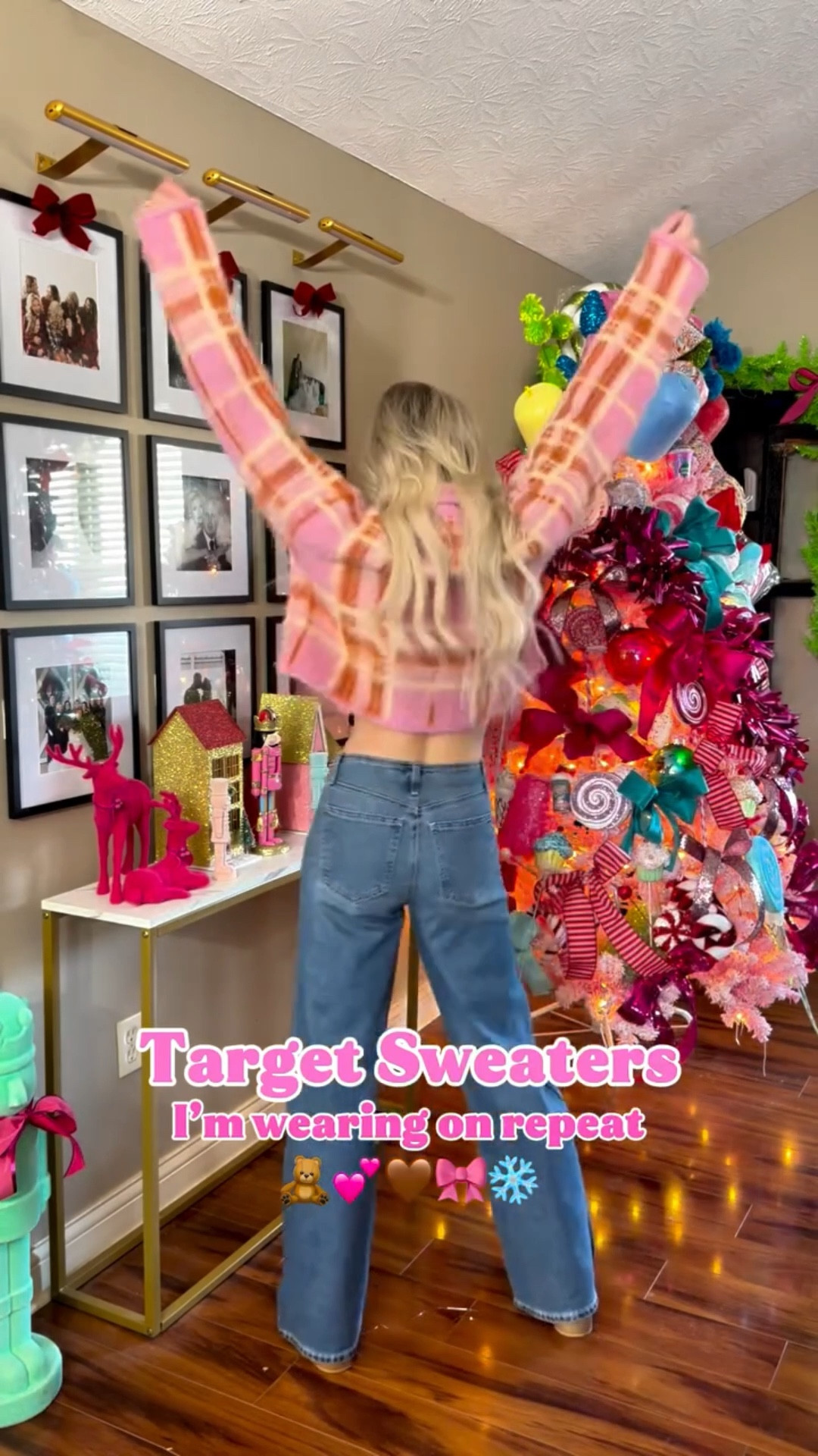 Sweater Weather! 🤎❄️ Target understood the assignment! 🧸💕 Comment “COZY” to shop! 

#target #targetfashion #targetstyle #targethaul #targetfinds #sweaterseason #sweaterweather #cozysweater #oversizedsweater #flarejeans #kneeboots #winteroutfitideas