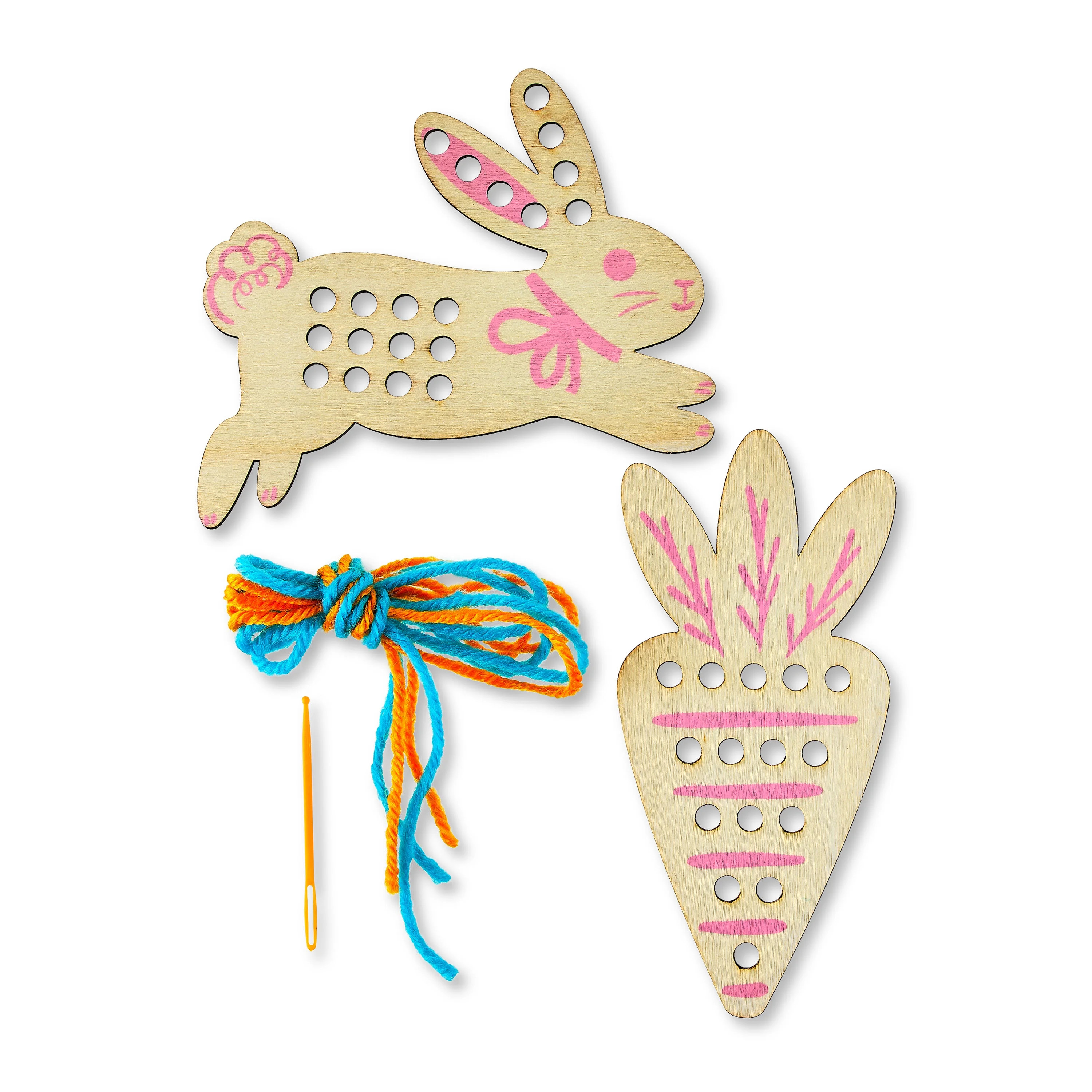 Easter Wood Lacing Card Kit, by Way To Celebrate - Walmart.com | Walmart (US)