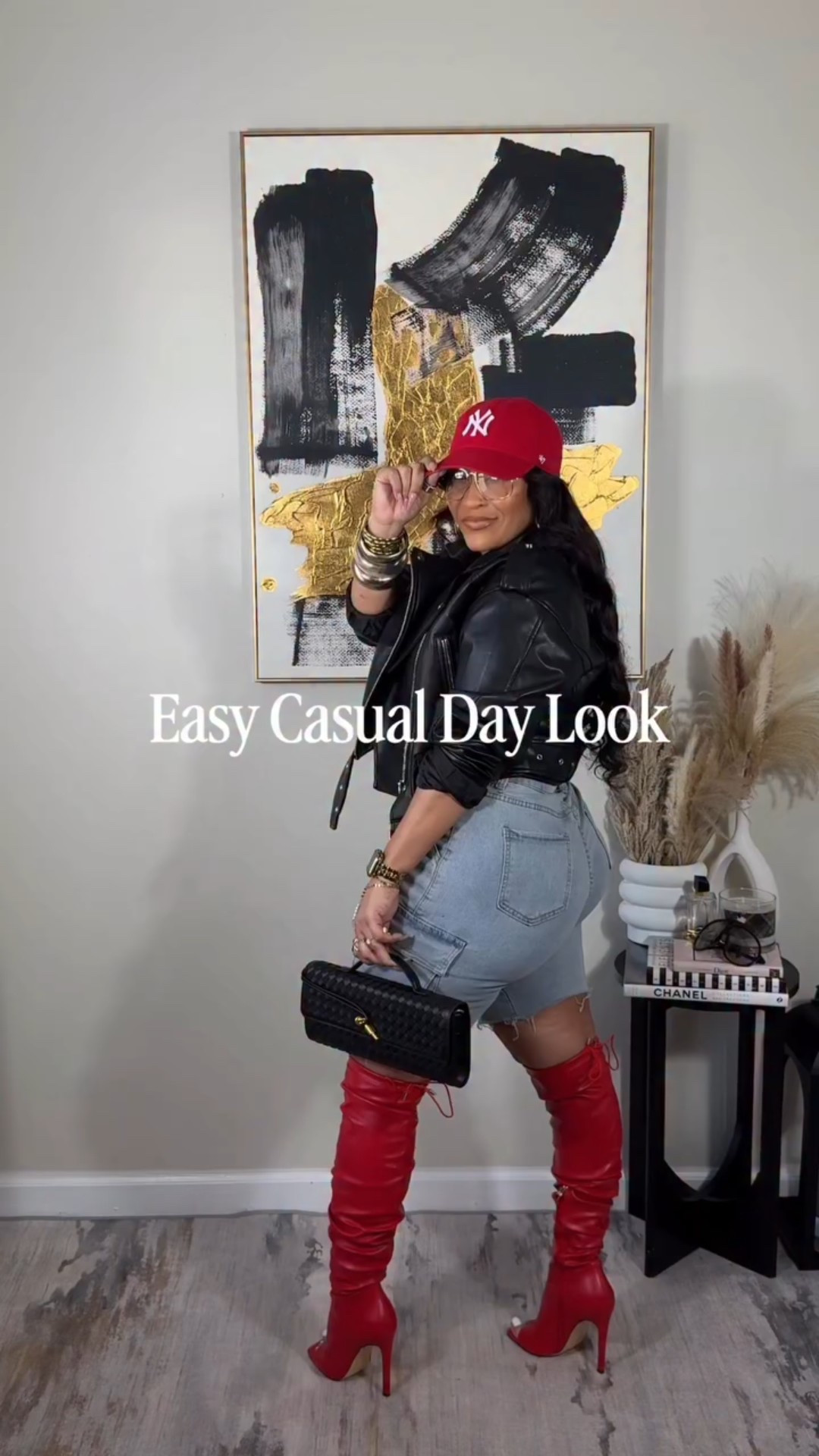 Easy and casual…but make it intentional. Paired these denim jorts with a white cropped tee and a statement leather jacket for an easy yet chic look. You can wear heels or your fav pair of sneakers with this look! 
Everything: Medium 

#LTKgrwm #LTKSeasonal #LTKootd