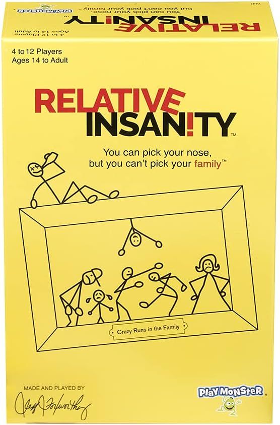 Relative Insanity -- Hilarious Party Game -- From Comedian Jeff Foxworthy -- Ages 14+ -- 4+ Playe... | Amazon (US)