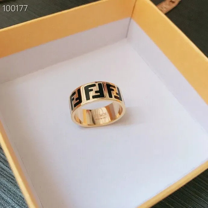 Fendi Dupe Fashion Letter Rings Fashion Vintage Charms Wedding Gifts Costume Jewelry With Gift Bo... | DHGate