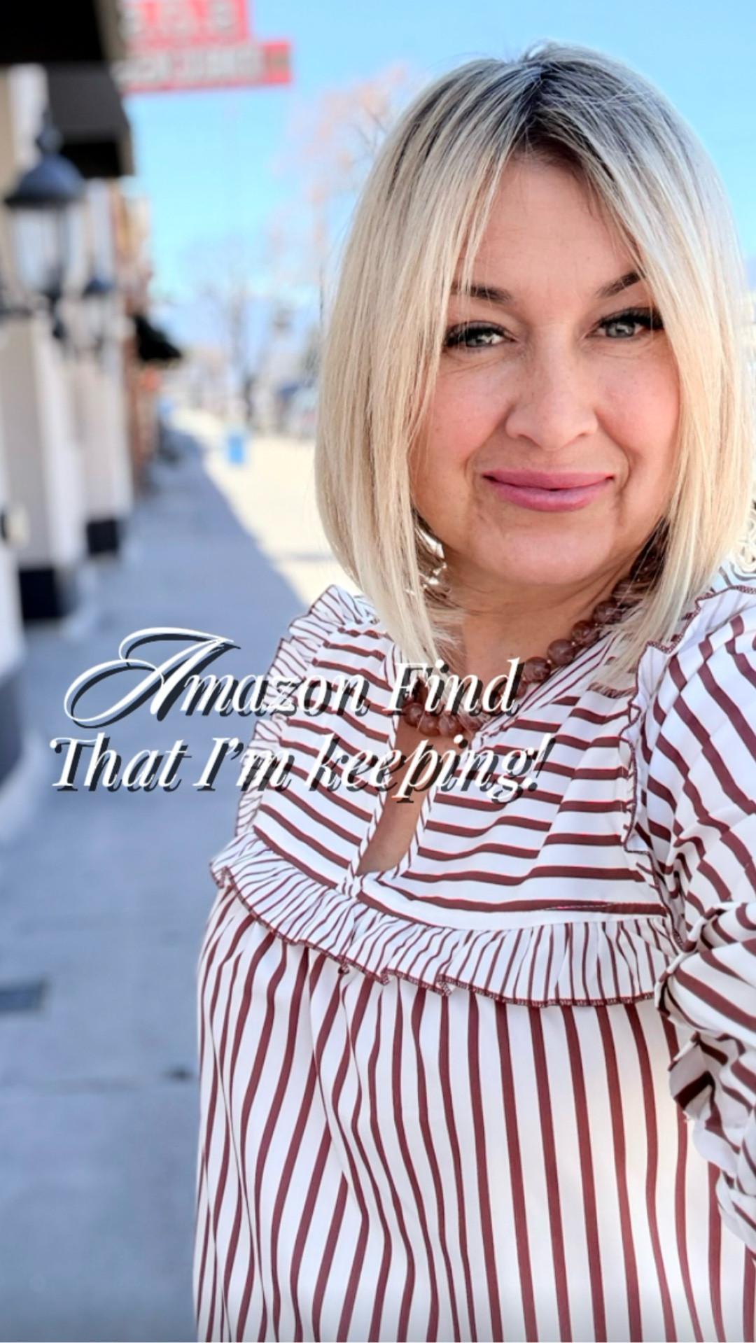 Loving this darling Amazon blouse 🤍 The ruffle detail + soft stripes make it such an easy spring outfit for midsize women over 45. Feminine, lightweight, and perfect for everyday style or dressing up a bit!

midsize spring outfit, over 45 style, feminine blouse outfit, Amazon fashion finds, casual chic outfit, spring outfit ideas, everyday style for women, affordable fashion over 40

#LTKWorkwear #LTKMidsize #LTKOver40