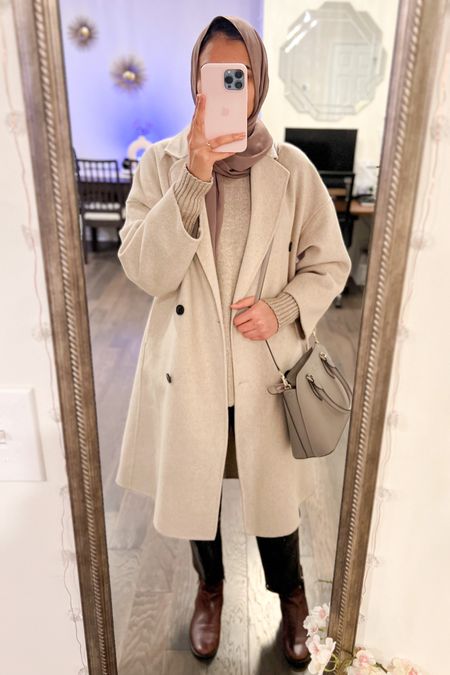 Wool coat- oversized fit from mango 🤎

#wool coat #women coat #winter coat #jacket #winter jacket #coat #oversized coat #oversized jacket #mango #mango outfit #hijab #chiffon hijab #modest outfit #sweater #h&m #hm #hm outfit #black friday  

#LTKsalealert #LTKSeasonal #LTKCyberweek