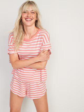 Sunday Sleep Pajama T-Shirt & Shorts Set for Women | Old Navy (US)