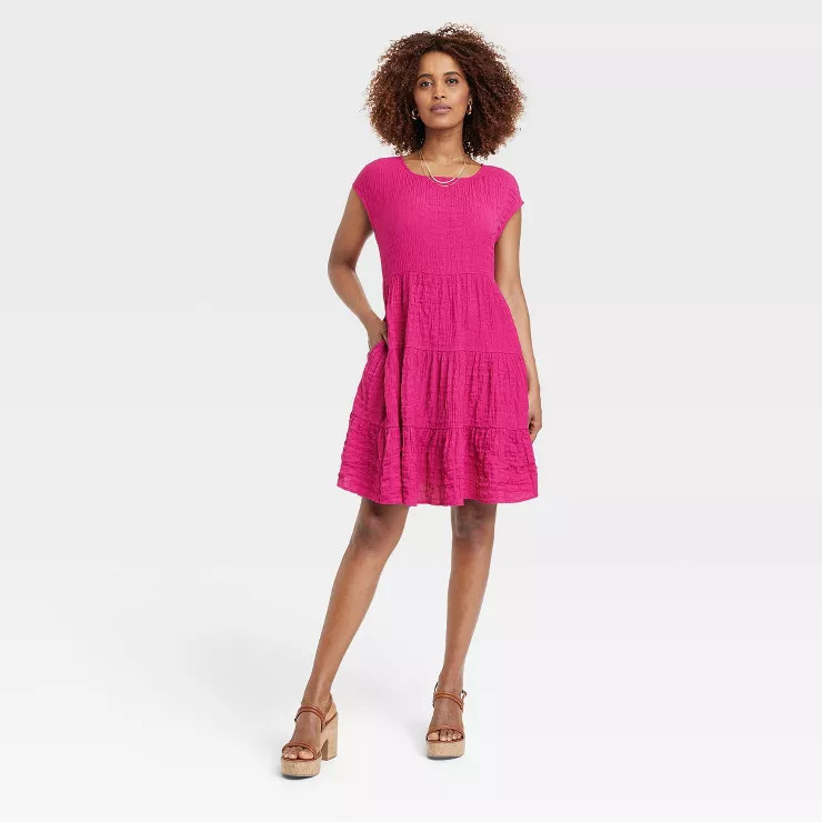 Women's Short Sleeve A-Line Dress - Knox Rose™ | Target