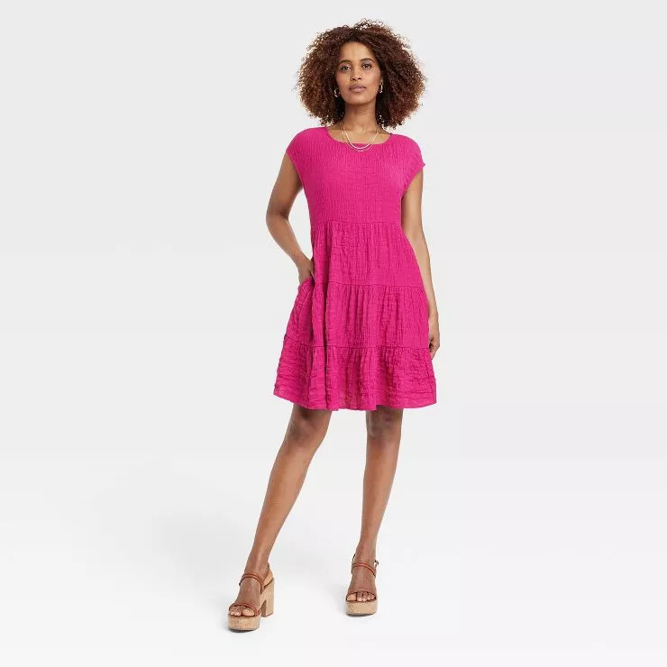 Women's Short Sleeve A-Line Dress … curated on LTK