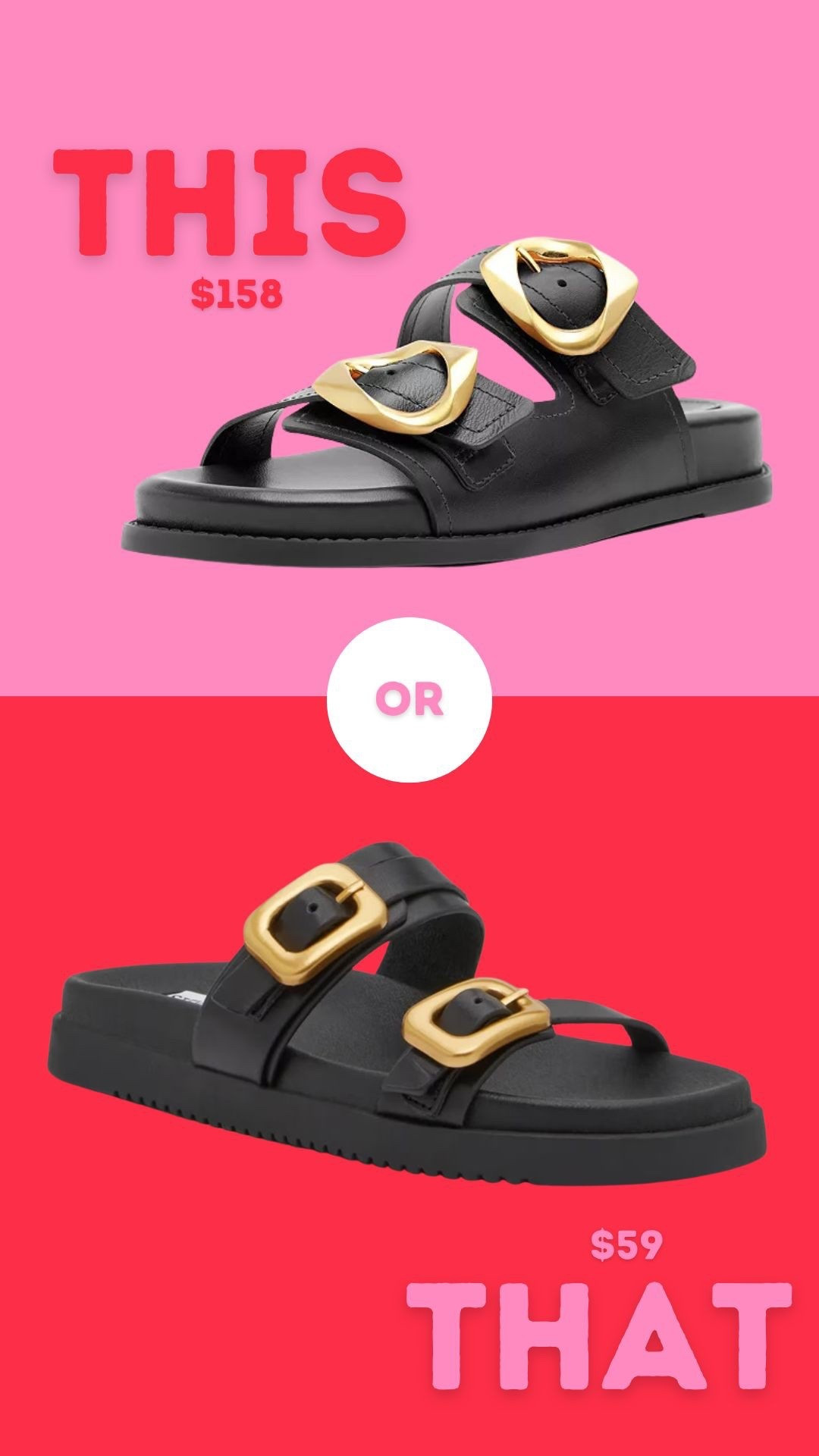 this or that black sandal with gold buckle … 

#LTKStyleTip #LTKFindsUnder100 #LTKShoeCrush