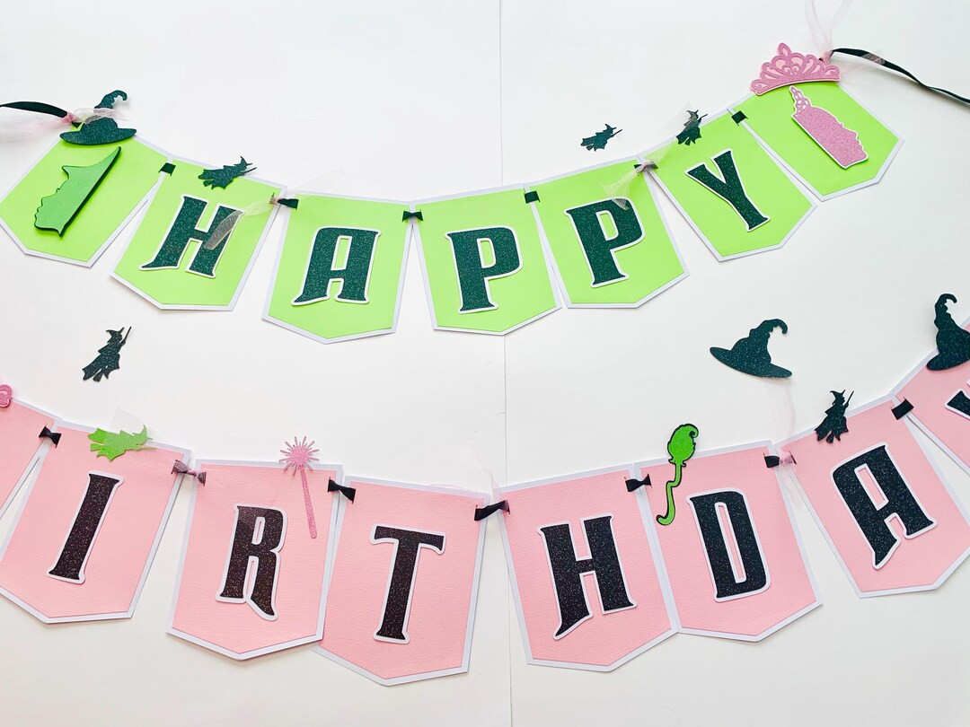 Wicked Movie Banner, Wicked Party, Wicked Decipor, Wicked Birthday, Wicked Cake Decor, Banner Wic... | Etsy (US)
