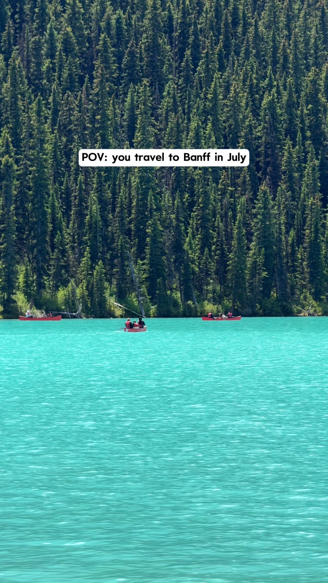 Share with the person you want to visit with 🥹

💜Follow @KatieOSheaAway for the travel tips + itineraries that turn dream trips into reality.

Long daylight hours, wildflowers blooming, turquoise lakes at their brightest, and sunsets that last forever. 🩵✨

If you’re visiting Banff in summer, July is peak magic.

📍What to do in July:
✔️ Lake Louise — canoe across glacier-blue water or hike to the tea house 🛶
✔️ Spirit Island — July is the best time for clear reflections on Maligne Lake 💧
✔️ Moraine Lake — sunrise is the moment 🌄 (shuttle only!)
✔️ Fairmont Banff Springs — iconic “Castle in the Rockies” — even just visiting is magical 🏰
✔️ Peyto Lake — glowing wolf-head view 🐺
✔️ Banff Gondola — ride to the top of Sulphur Mountain for panoramic views and a glass of wine at sunset 🚠
✔️ Bow Lake — perfect for a morning coffee and calm start
✔️ Kananaskis — epic hikes with fewer crowds
✔️ Sunwapta Falls — powerful, easy-access waterfall stop with serious wow factor 💦
✔️ Downtown Banff — cute cafés, patio dining, souvenir shops, and epic mountain views while you stroll 🛍️☕

💬 Comment “ROCKIES” to join the waitlist for our Banff to Jasper Road Trip Guide!

📌 Save this to plan your July trip — and tag your summer adventure buddy 🫶

💬 Comment “HIKE” to get our Free Hiking & Adventure Essentials Checklist + Gear Guide! 🥾

💬 Comment “SHOP” to shop this video!

#Banff #BanffNationalPark #CanadianRockies #ExploreCanada #MoraineLake #AdventureCouple #TravelTips #BanffGuide


#LTKActive #LTKTravel #LTKMens