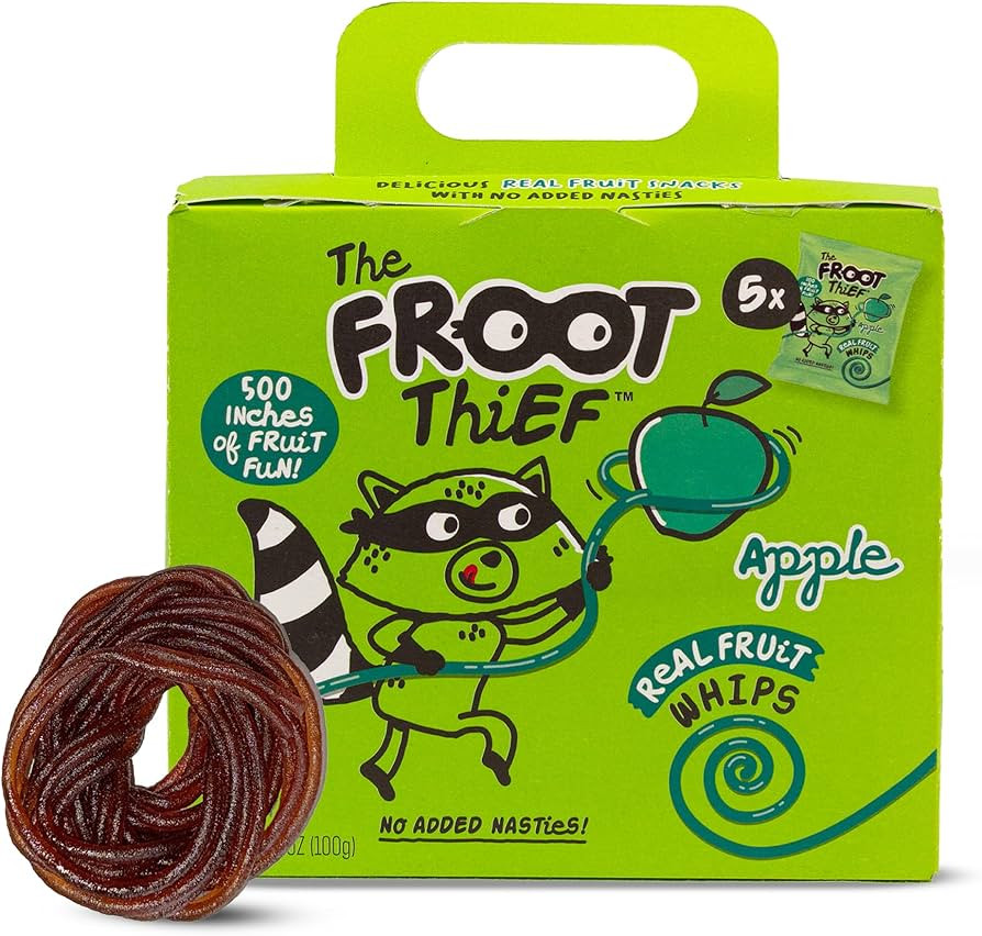 The FROOT Thief Real Fruit Snack Whips, Apple, Nut Free, Perfect for School Lunches and Back to S... | Amazon (US)