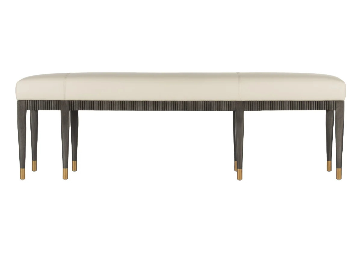 NINA LEATHER BENCH | Alice Lane Home Collection