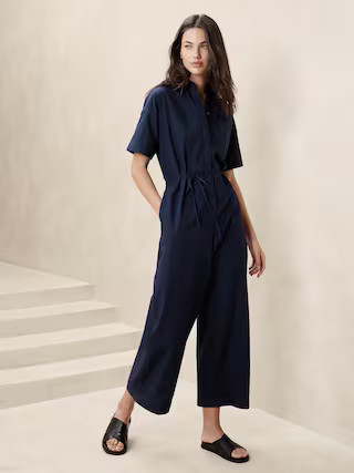 Tie-Waist Jumpsuit | Banana Republic Factory | Banana Republic Factory