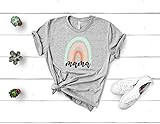 Rainbow Mama Shirt Neutral Boho Rainbow Mother_s Day Shirt Gift for New Mom Tshirt T-Shirt Boy Mom G | Amazon (US)