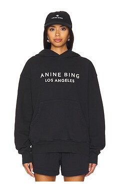 ANINE BING Alto Hoodie in Black from Revolve.com | Revolve Clothing (Global)