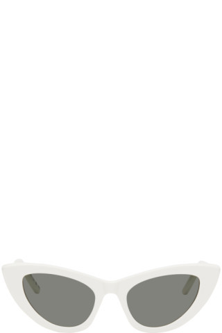 White SL 213 LILY Sunglasses | SSENSE