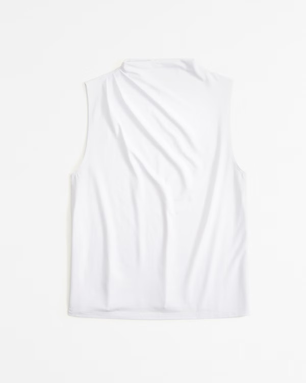 Draped Skimming Mockneck Top | Abercrombie & Fitch (US)