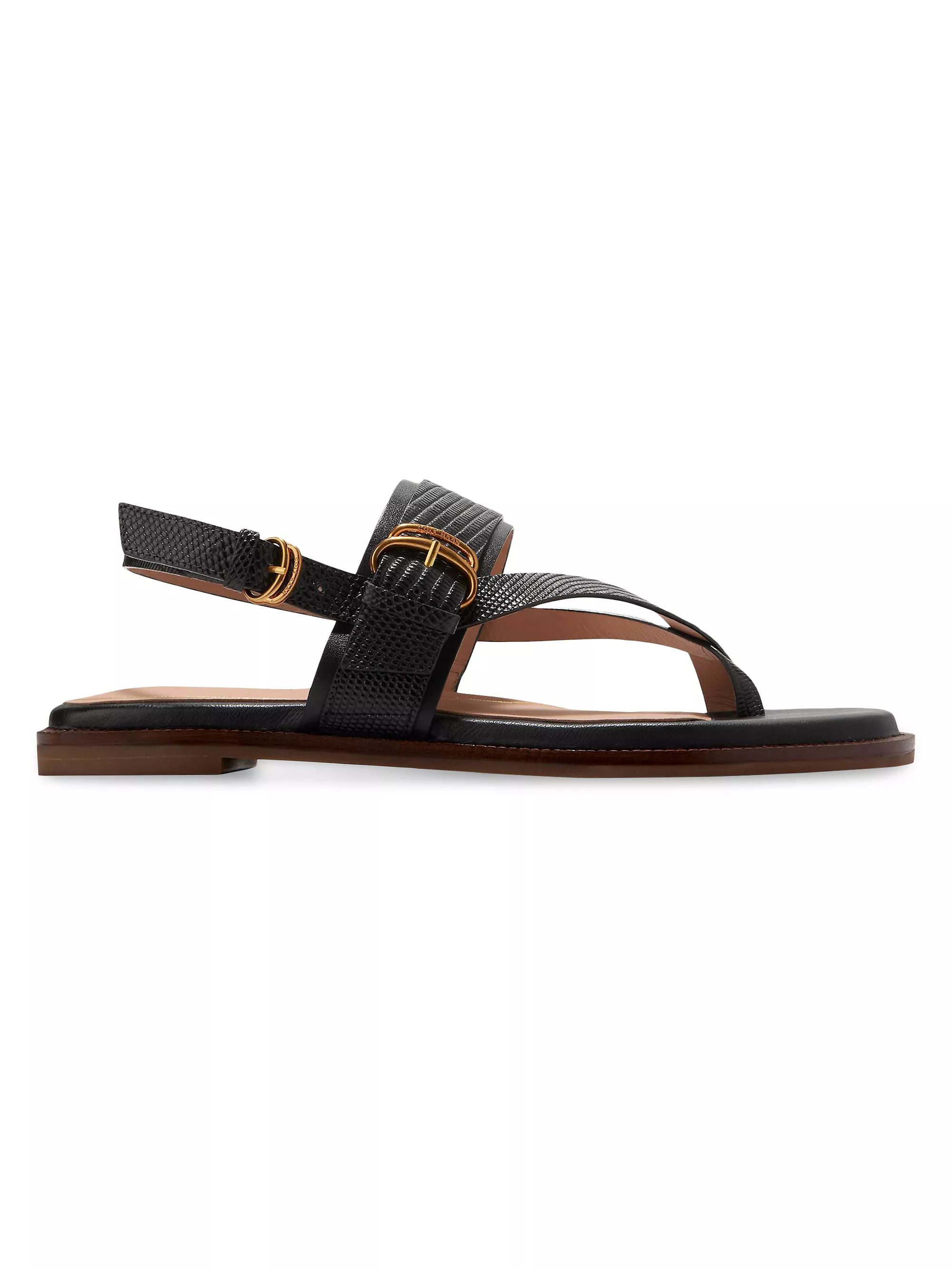 Anica Lux Buckle Slides | Saks Fifth Avenue