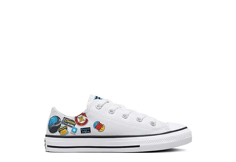 Converse Boys Chuck Taylor All Star Low Sneaker - White | Rack Room Shoes