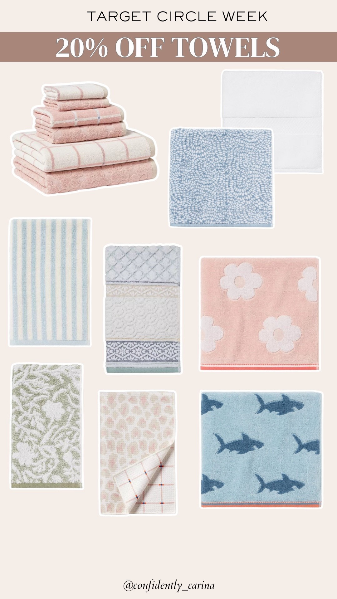TARGET CIRCLE WEEK🎯

20% off bath towels!

#LTKHome #LTKFindsUnder50 #LTKSaleAlert