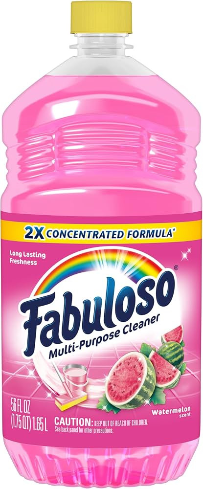 Fabuloso Multi-Purpose Cleaner & Floor Cleaner, 2X Concentrated, Watermelon Scent, 56 fluid ounce... | Amazon (US)
