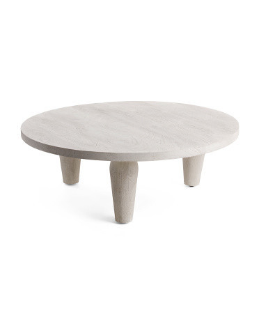 40in Sandblasted Solid Mango Wood Coffee Table | Marshalls