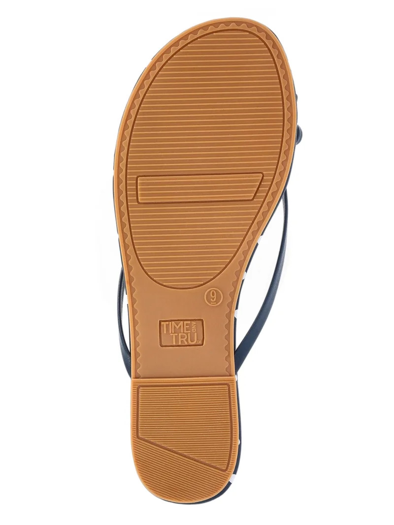 Time and Tru Women's Barely There Bow Thong Sandals | Walmart (US)