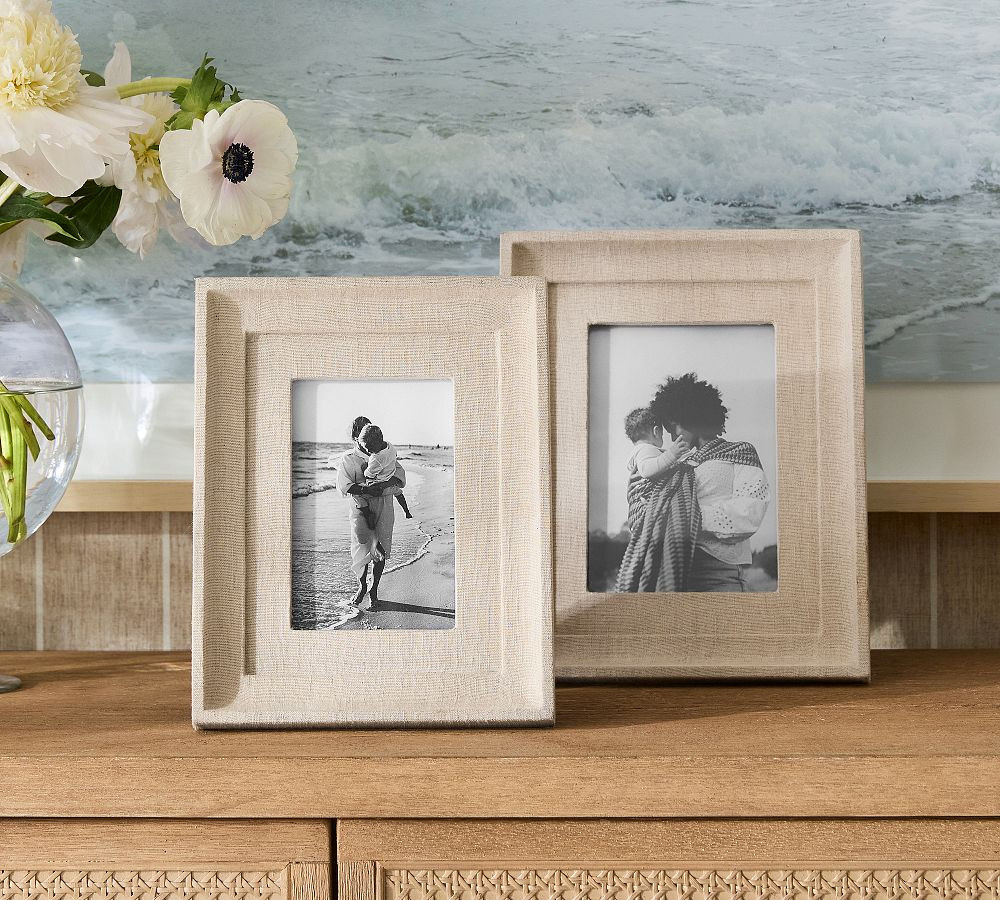 Linen Wrapped Frames PinterestFacebookXCopy LinkEmailPrint | Pottery Barn (US)