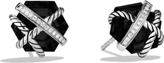 Cable Wrap Earrings with Semiprecious Stones & Diamonds | Nordstrom