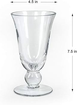 Serene Spaces Living Wazon Glass Urn Vase, Decorative Pedestal Bouquet Vase, Ideal as Floral Cent... | Amazon (US)