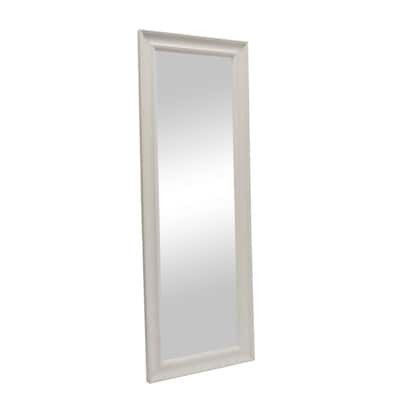 Origin 21  White Leaner 24 x 65 in 24-in W x 65-in H White Beveled Full Length Floor Mirror | Lowe's