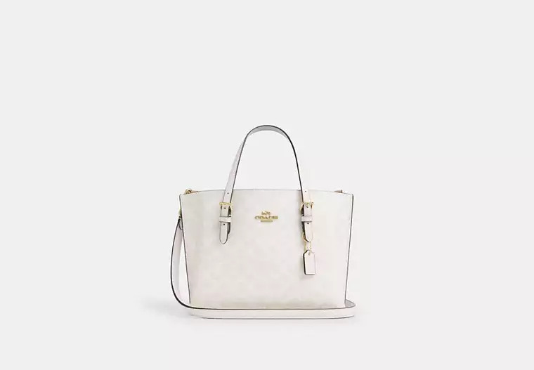 Mollie Tote Bag 25 In Signature Canvas | Coach Outlet US