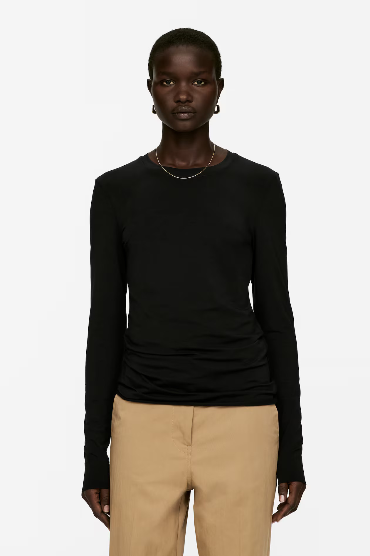 Langarmoberteil aus Lyocell-Mix | H&M (DE, AT, CH, NL, FI)