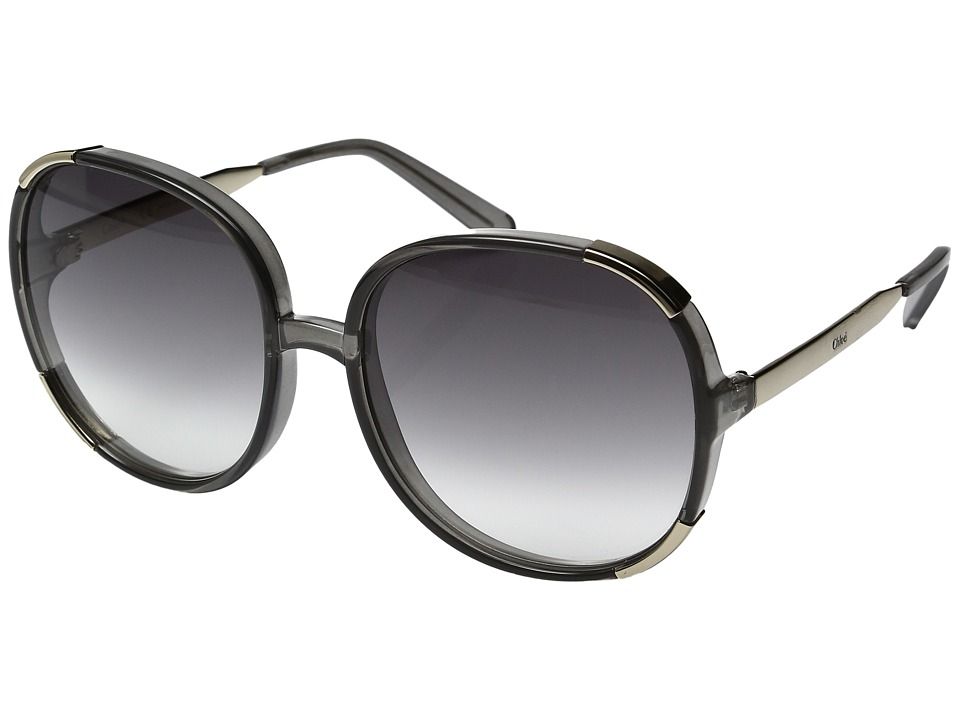 Chloe - Myrte - CE712SL (Dark Grey/Grey Gradient) Fashion Sunglasses | Zappos