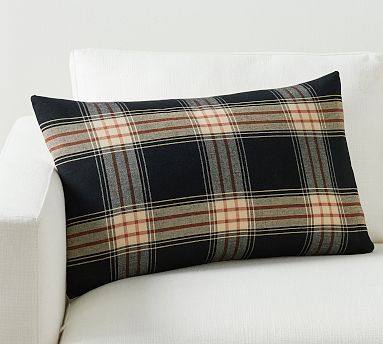 Griffin Plaid Lumbar Cover | Pottery Barn (US)
