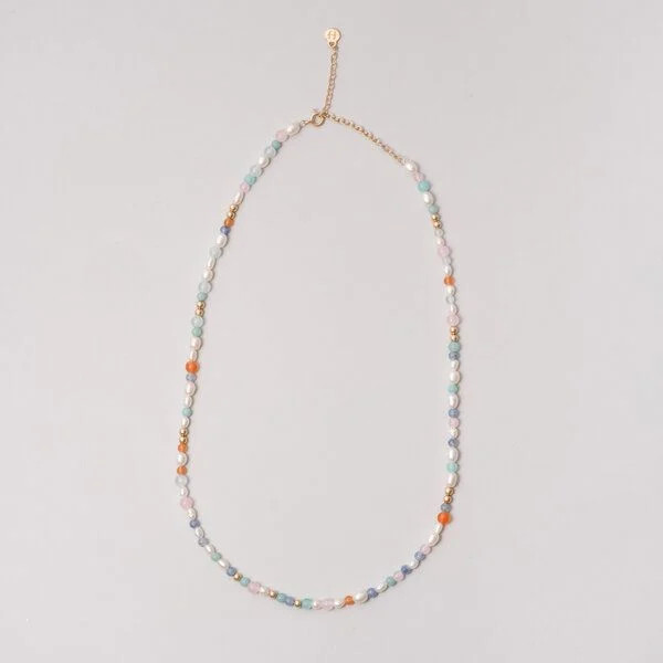 fejn jewelry - Kette 'summer pearl' mit Süsswasserperlen und Halbedelsteinen | Avocadostore | Avocadostore DE