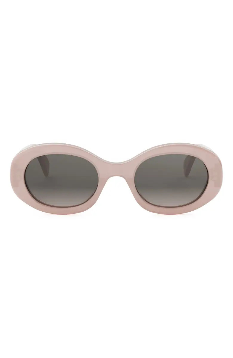 Triomphe 52mm Oval Sunglasses | Nordstrom