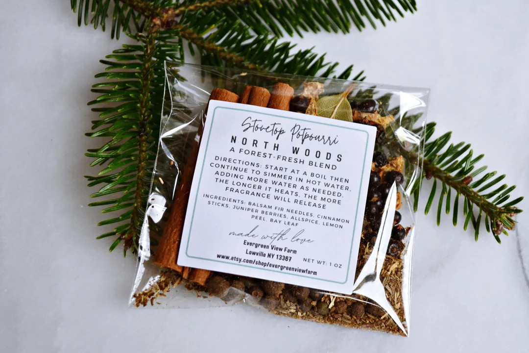 Simmer Potpourri Spice Blend Fall Winter Holiday Christmas North Woods Natural Home Scent Fragran... | Etsy (US)