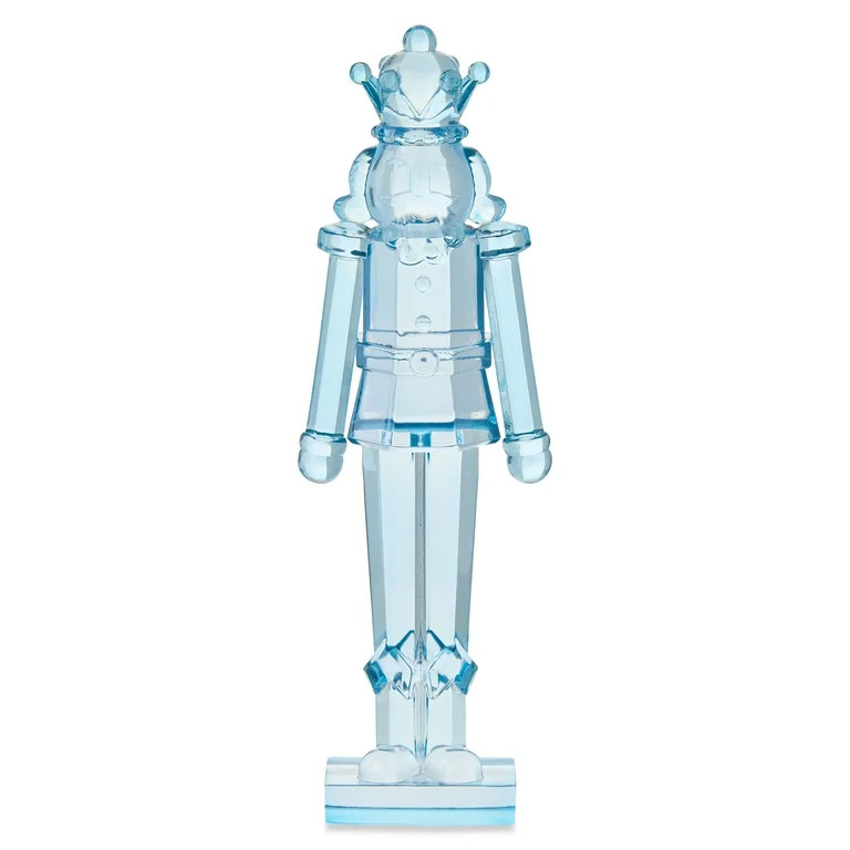 Transparent Decorative Nutcracker, Blue, 7.25", by Holiday Time | Walmart (US)
