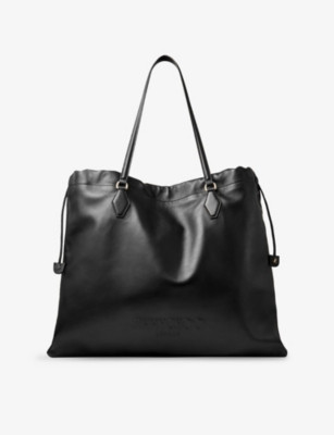 Drawstring Embossed-Logo Nappa Leather Tote Bag | Selfridges
