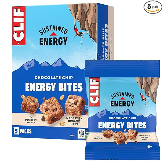​​CLIF BAR Energy Bites - Chocolate Chip - Made with Organic Oats - 6g Plant Based Protein - ... | Amazon (US)
