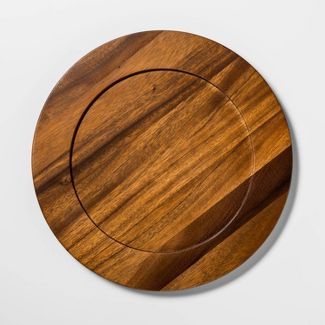 13" Acacia Wood Decorative Charger - Threshold™ | Target